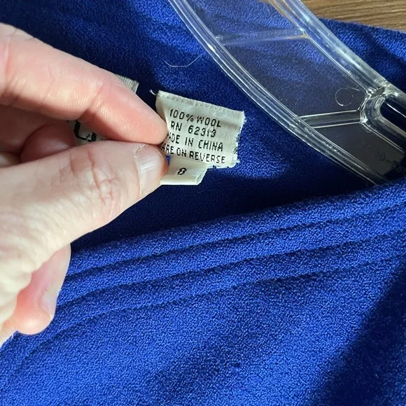 Alvin Bell Blue Blazer sz 8 - Picture 5 of 7